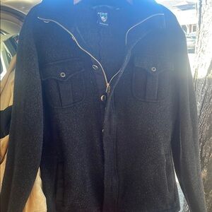 Kuhl Merino Wool zip up w buttons